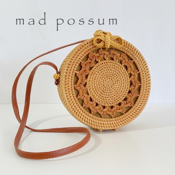 Handbags - Boho Woven Rattan Crossbody Bag